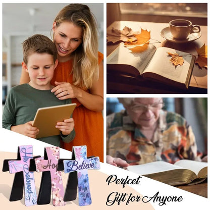 Sfrcord® 📖16 Pcs Magnetic Cross Bookmarks Gifts for Bible Study. Readers. Teachers. Students🌸✝️