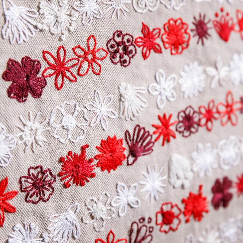 Luhaka® 🔥Last Day 49% OFF - 🎨🧵Red. White & Bloom Embroidery Kit✨