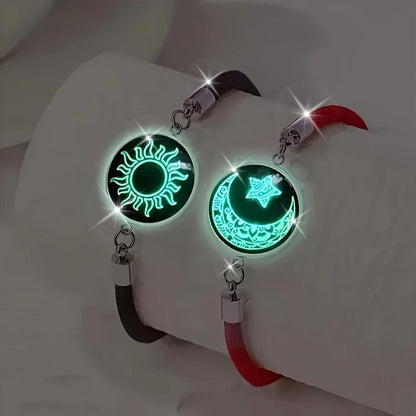 Cilifer®🔥 2-Pack   Sun & Moon Bracelets – Luminous Couples Jewelry for Long-Distance Love