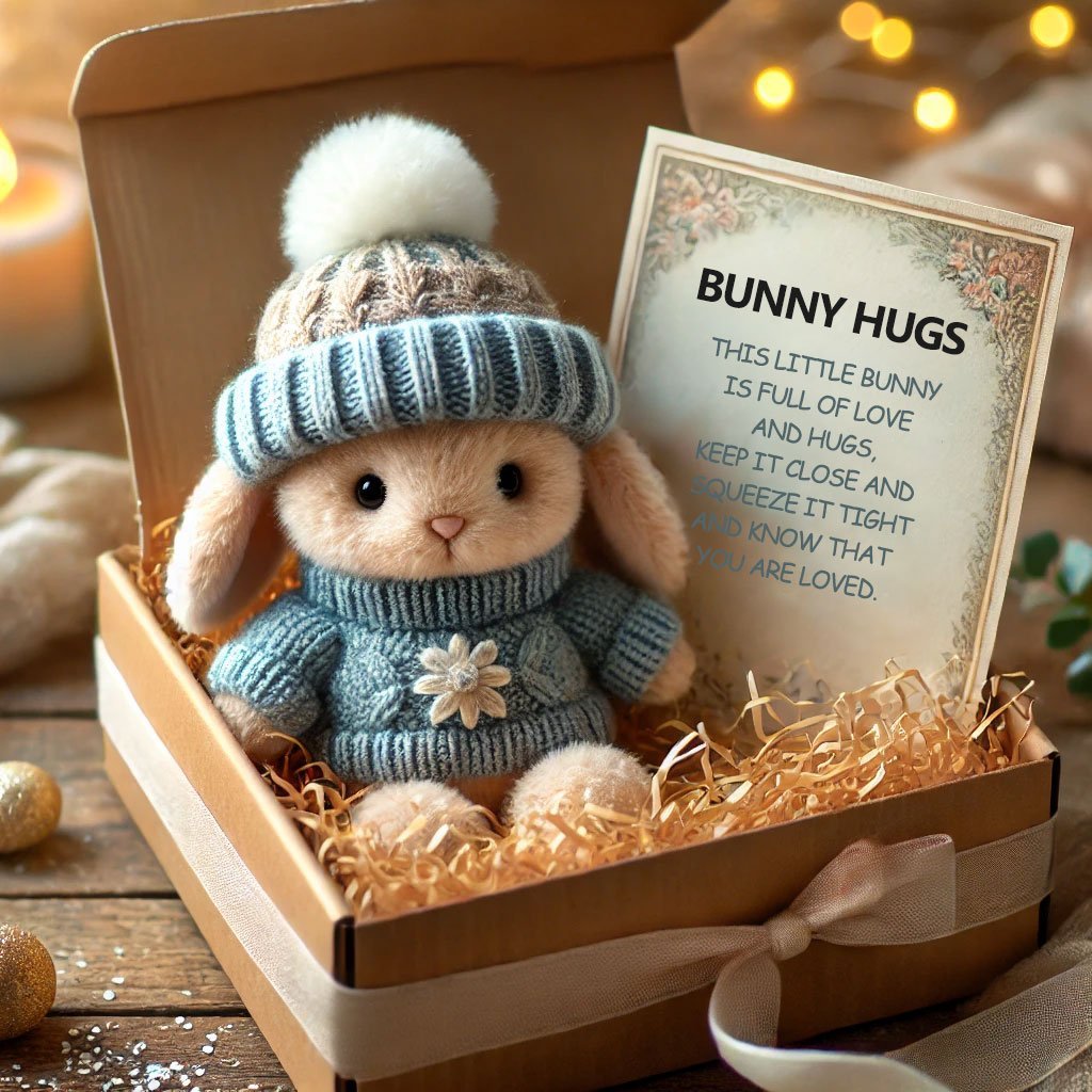 Luhaka® 🎉Special Sale🐇Handmade Mini Bunny Hug Cute Easter Gift🎁