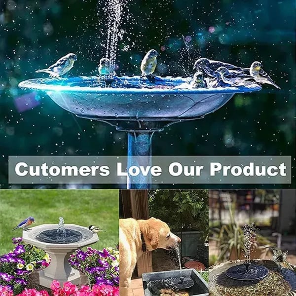 2026 New Upgraded Solar Powered Fountain for Outdoor