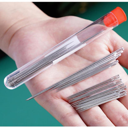 Luhaka® 🧵34PCS Big Eye Steel Needles Set ✨Long & Thin Handmade Quilting & Sewing Needles Kit for DIY Sewing Projects