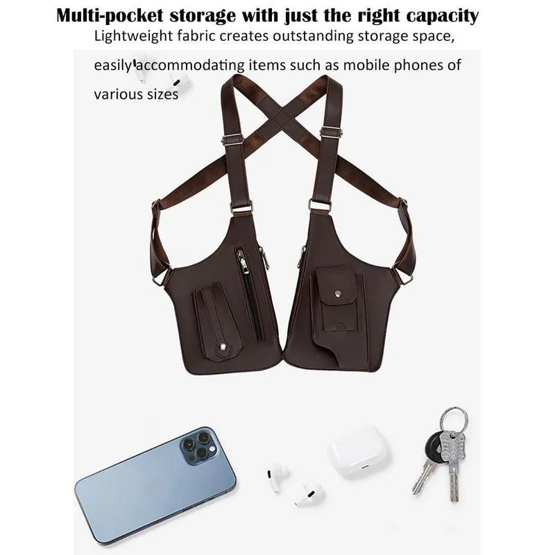 Luhaka® Premium Leather Adjustable Underarm Shoulder Bag for Men & Women