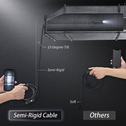 Luhaka® 🔎 Plug-and-Play Endoscope Camera – Compatible with Android & iPhone & ipad for Direct Connection
