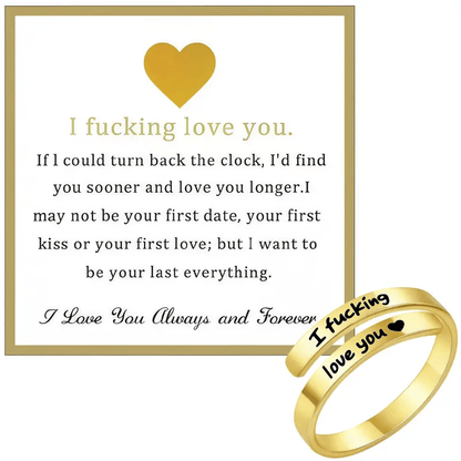 Cilifer® 🌟❤️ I Fvcking Love You Ring – a daily reminder gift for your beloved💍
