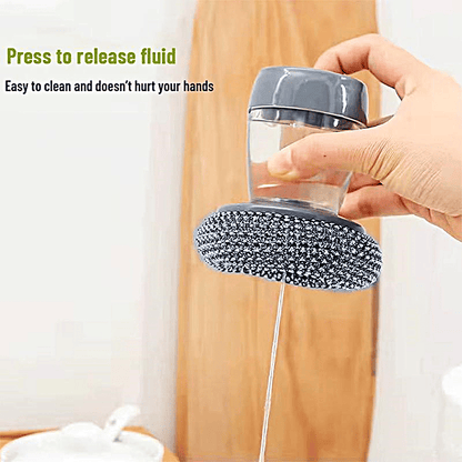 Luhaka® 🧽 Comfort Grip Soap Dispensing Kitchen Scrub