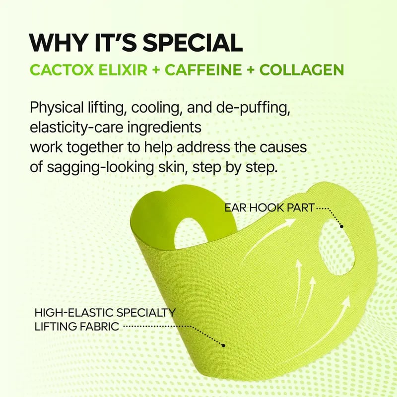 Luhaka®	🌿V-Lifting Mewing Band – Cactus Cooling. Reduces Puffiness & Tightens Pores
