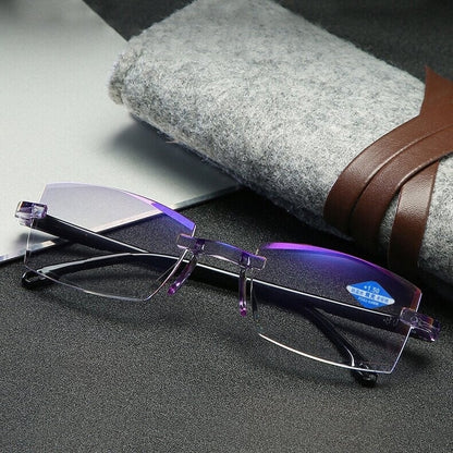 Luhaka® 🎁Clarkod Sapphire High Hardness Anti-blue Progressive Far And Near Dual-Use Glasses