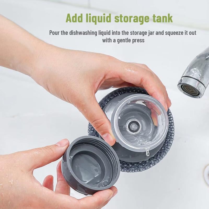 Luhaka® 🧽 Comfort Grip Soap Dispensing Kitchen Scrub