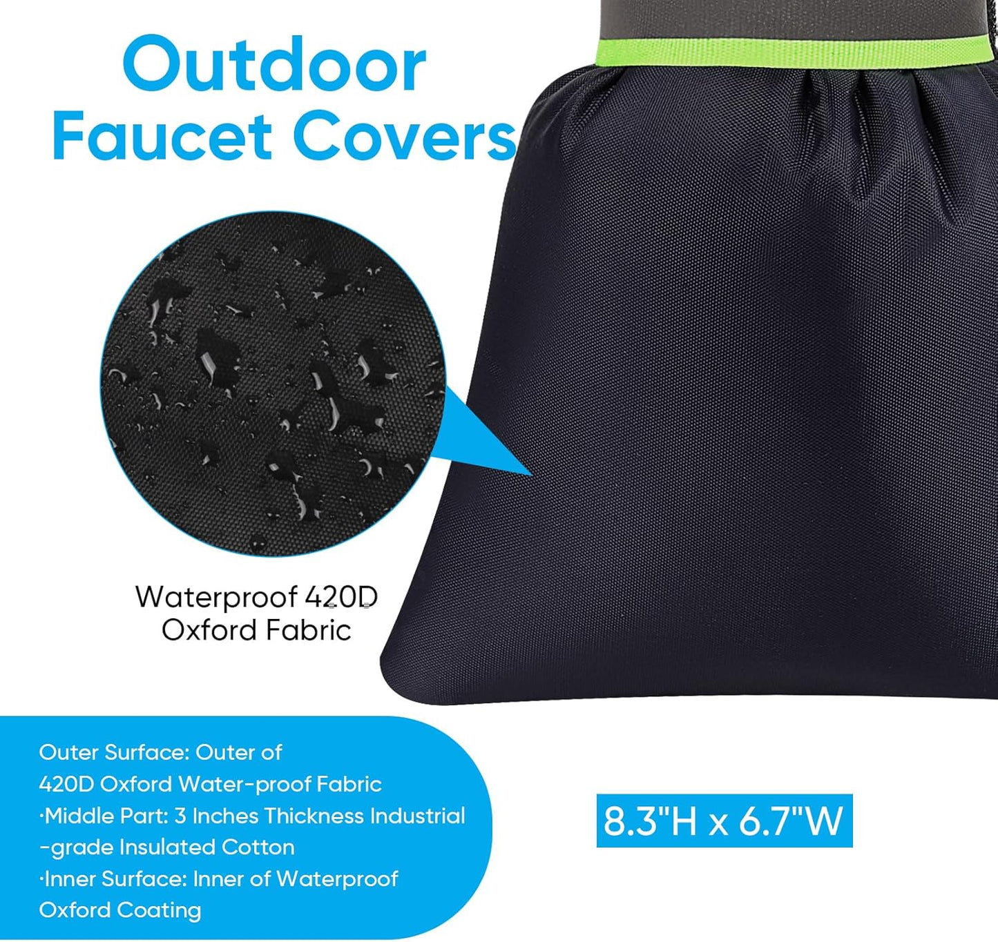 Luhaka® ❄️🚰8Pack Outdoor Faucet Covers for Winter