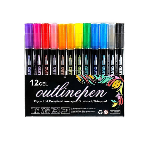 Luhaka® Dreamy Sparkle Dual-Line Contour Pen