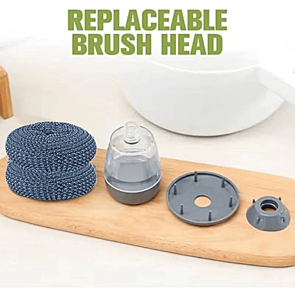 Luhaka® 🧽 Comfort Grip Soap Dispensing Kitchen Scrub