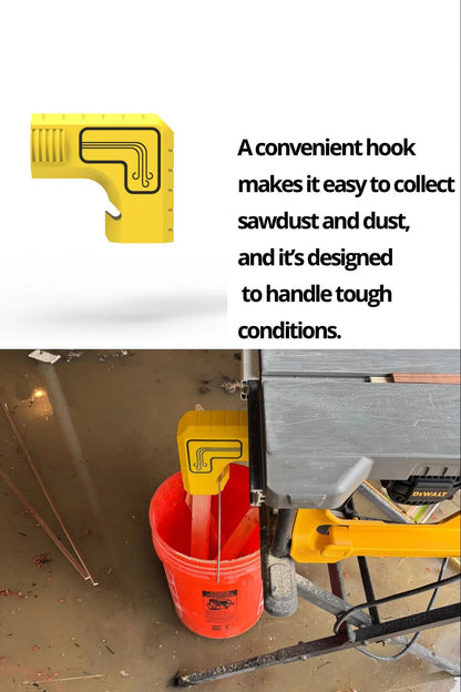 Luhaka® 🔥Last Day 49% OFF - 🛠️DeWalt Table Saw Dust Extraction Adapter🪵✨Vacuum-Free Gravity Dust Collection. Bucket-Ready. Zero-Cleanup Design