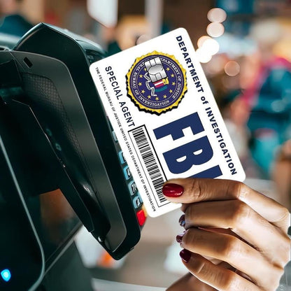 Cilifer®🔥Secret Agent Card Skins Kit: FBI/ICE Designs  • Cosplay & Gift Stickers