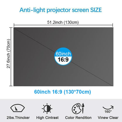Cilifer® ⚡Hot Sales 49% OFF🔥Anti-Light 4K Projector Screen (16:9)🎥✨