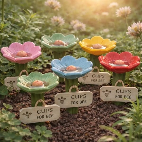 Luhaka® 🐝LAST DAY 49% OFF - Flower-Shaped Bee Watering Station💧
