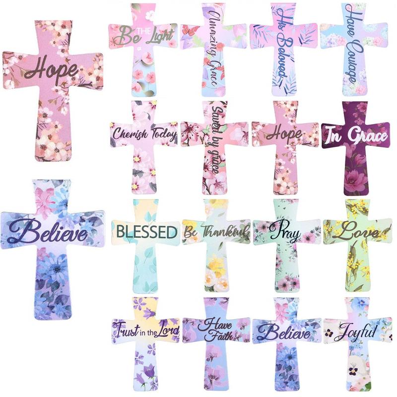 Sfrcord® 📖16 Pcs Magnetic Cross Bookmarks Gifts for Bible Study. Readers. Teachers. Students🌸✝️