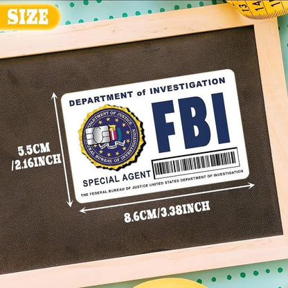 Cilifer®🔥Secret Agent Card Skins Kit: FBI/ICE Designs  • Cosplay & Gift Stickers