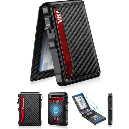 Luhaka® The Ultimate Smart Pop-Up Wallet: Slim. Secure. & RFID Protected