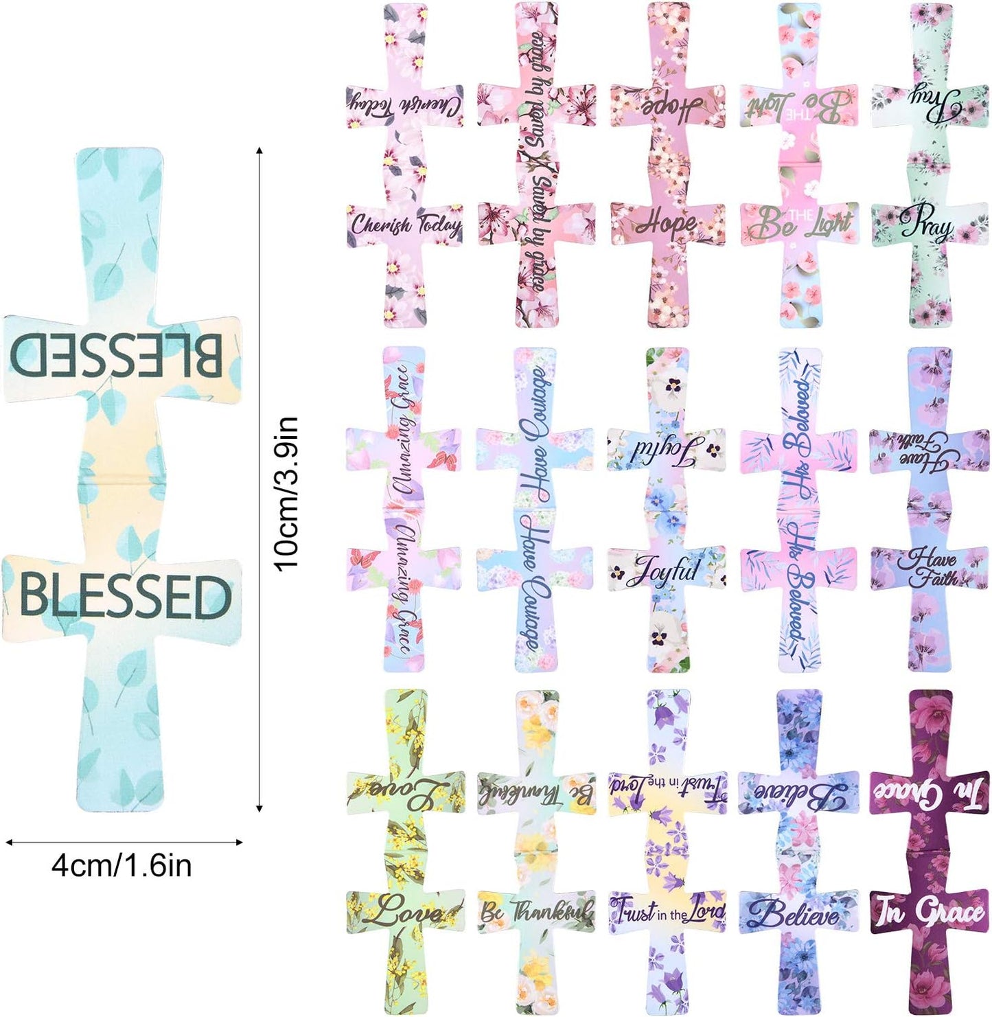 Sfrcord® 📖16 Pcs Magnetic Cross Bookmarks Gifts for Bible Study. Readers. Teachers. Students🌸✝️