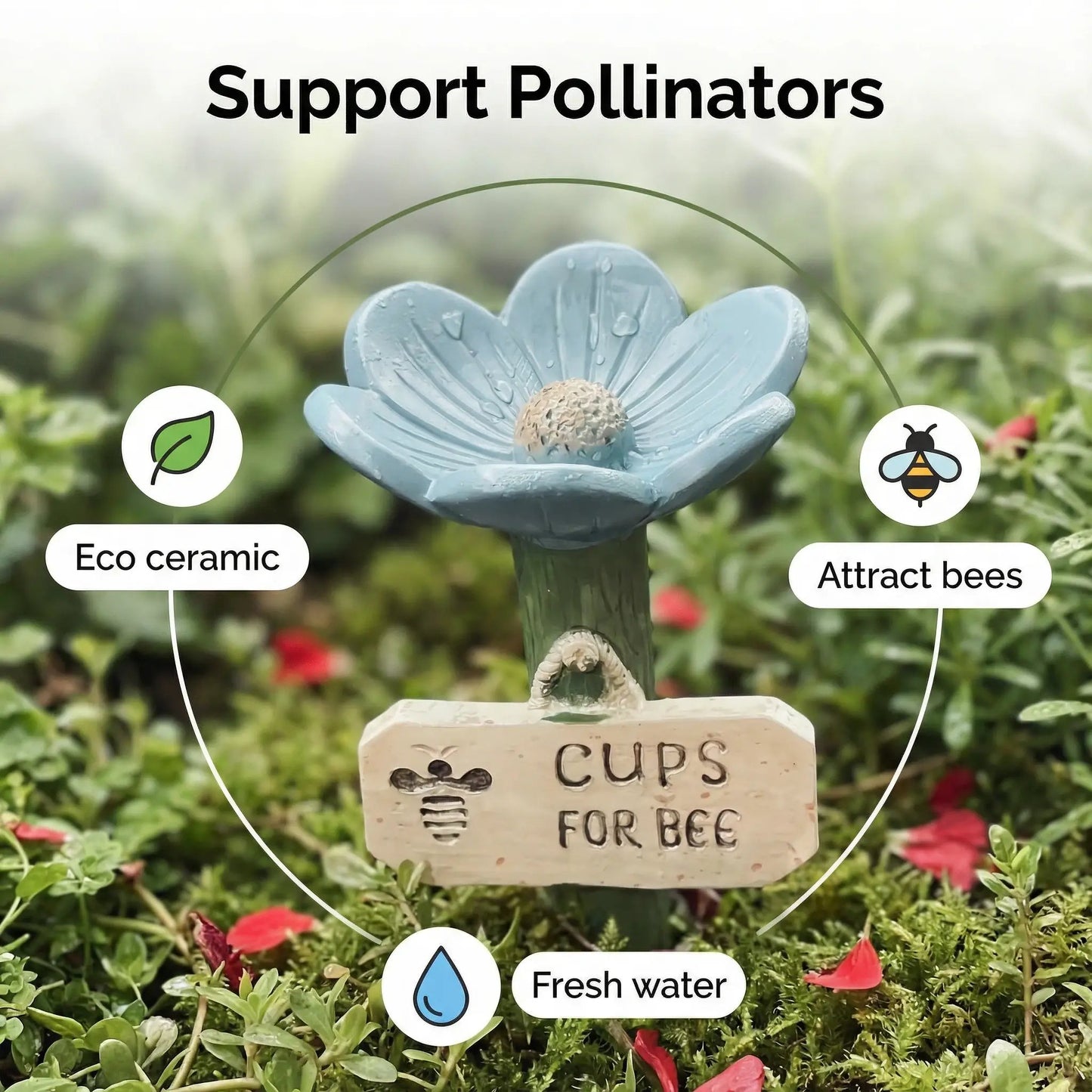 Luhaka® 🐝LAST DAY 49% OFF - Flower-Shaped Bee Watering Station💧