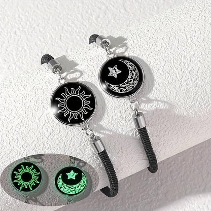 Cilifer®🔥 2-Pack   Sun & Moon Bracelets – Luminous Couples Jewelry for Long-Distance Love