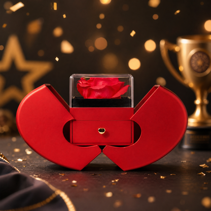 Happy Graduation. I am proud of you more than you will ever know - Red Heart Rose Box