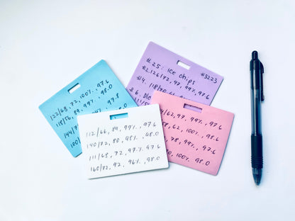 🩺Erasable Badge Note | Dual-Side Writable. Fade-Proof & No Blur (🖊Write. Wipe. Repeat.) 🎁Free Badge Clip Included📋