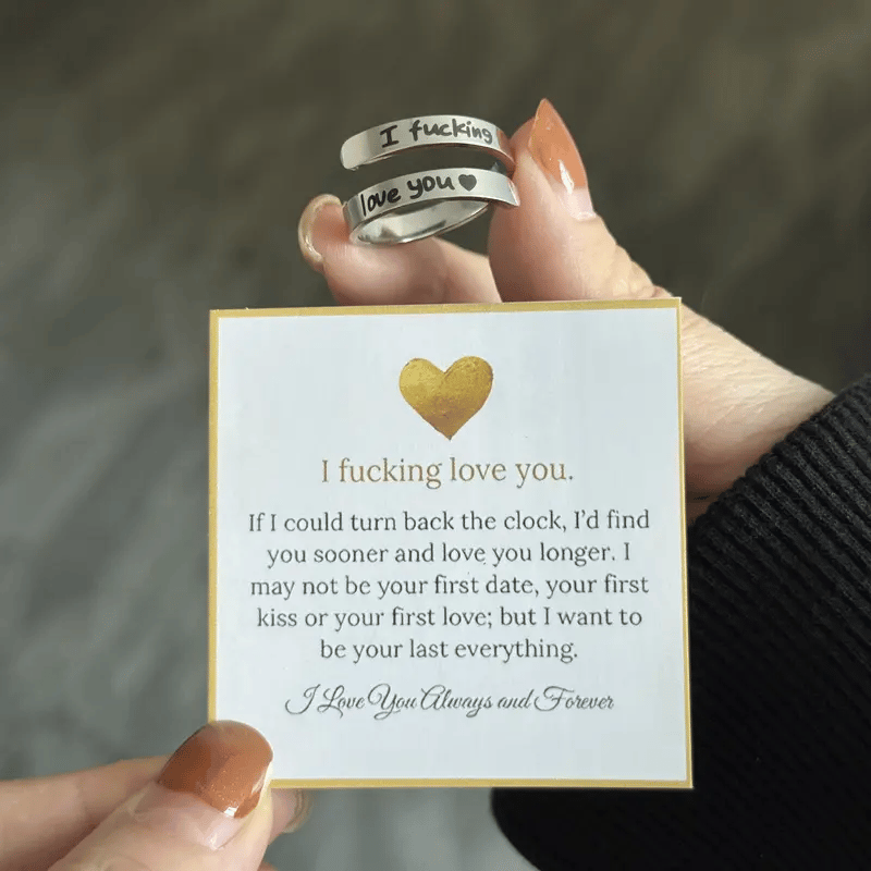 Cilifer® 🌟❤️ I Fvcking Love You Ring – a daily reminder gift for your beloved💍