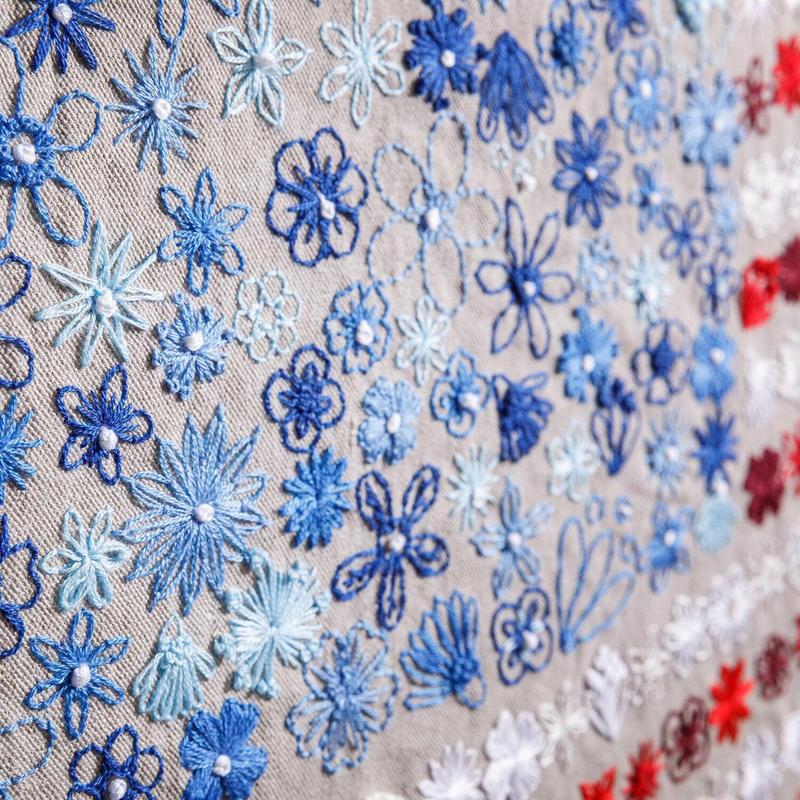 Luhaka® 🔥Last Day 49% OFF - 🎨🧵Red. White & Bloom Embroidery Kit✨