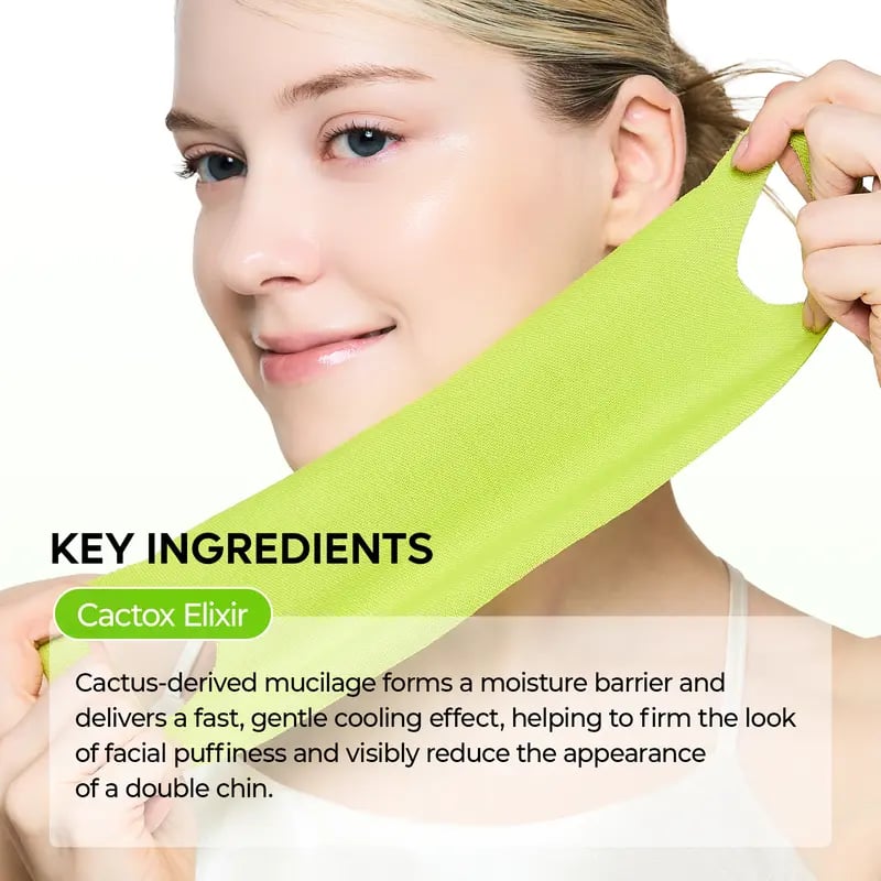 Luhaka®	🌿V-Lifting Mewing Band – Cactus Cooling. Reduces Puffiness & Tightens Pores