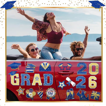 🎓 2026 Grad Car Magnets 🧲 – 30-Piece Set for Celebration Decor (Cars. Fridges & More) 🎁Buy 2 Free Shipping
