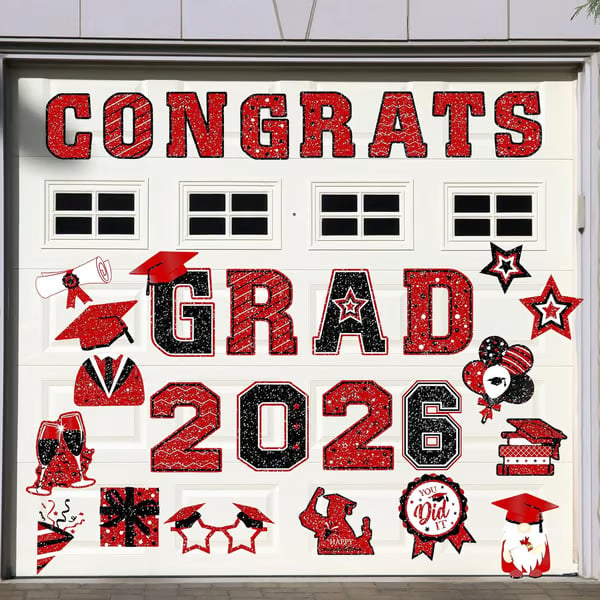 🎓 2026 Grad Car Magnets 🧲 – 30-Piece Set for Celebration Decor (Cars. Fridges & More) 🎁Buy 2 Free Shipping