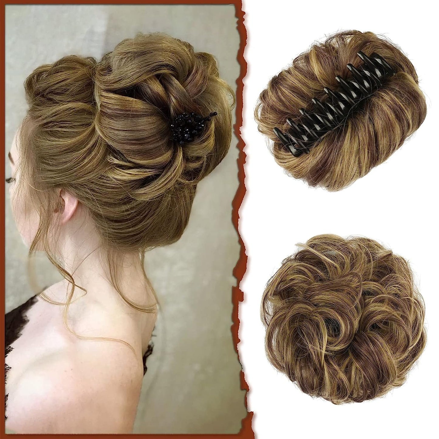 Luhaka® Claw Clip Messy Bun Hair Piece