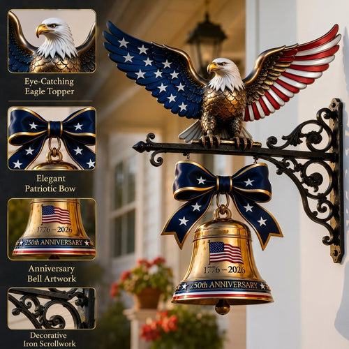 🇺🇸 Ring in the Semiquincentennial: 1776-2026 Spirit of Liberty Eagle Bell