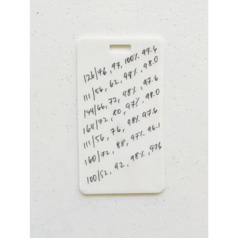 🩺Erasable Badge Note | Dual-Side Writable. Fade-Proof & No Blur (🖊Write. Wipe. Repeat.) 🎁Free Badge Clip Included📋
