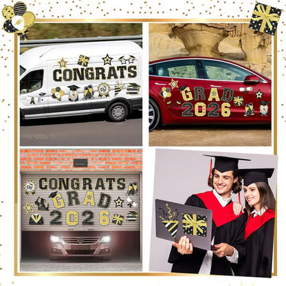🎓 2026 Grad Car Magnets 🧲 – 30-Piece Set for Celebration Decor (Cars. Fridges & More) 🎁Buy 2 Free Shipping
