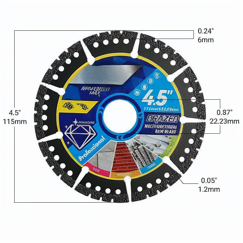 Luhaka®  🛠️ ✨ 4.5 Multi-Material Diamond Blade - Zero Compromise. Max Durability