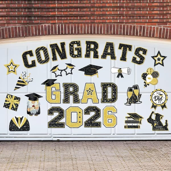🎓 2026 Grad Car Magnets 🧲 – 30-Piece Set for Celebration Decor (Cars. Fridges & More) 🎁Buy 2 Free Shipping