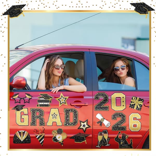 🎓 2026 Grad Car Magnets 🧲 – 30-Piece Set for Celebration Decor (Cars. Fridges & More) 🎁Buy 2 Free Shipping