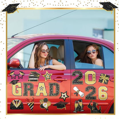 🎓 2026 Grad Car Magnets 🧲 – 30-Piece Set for Celebration Decor (Cars. Fridges & More) 🎁Buy 2 Free Shipping