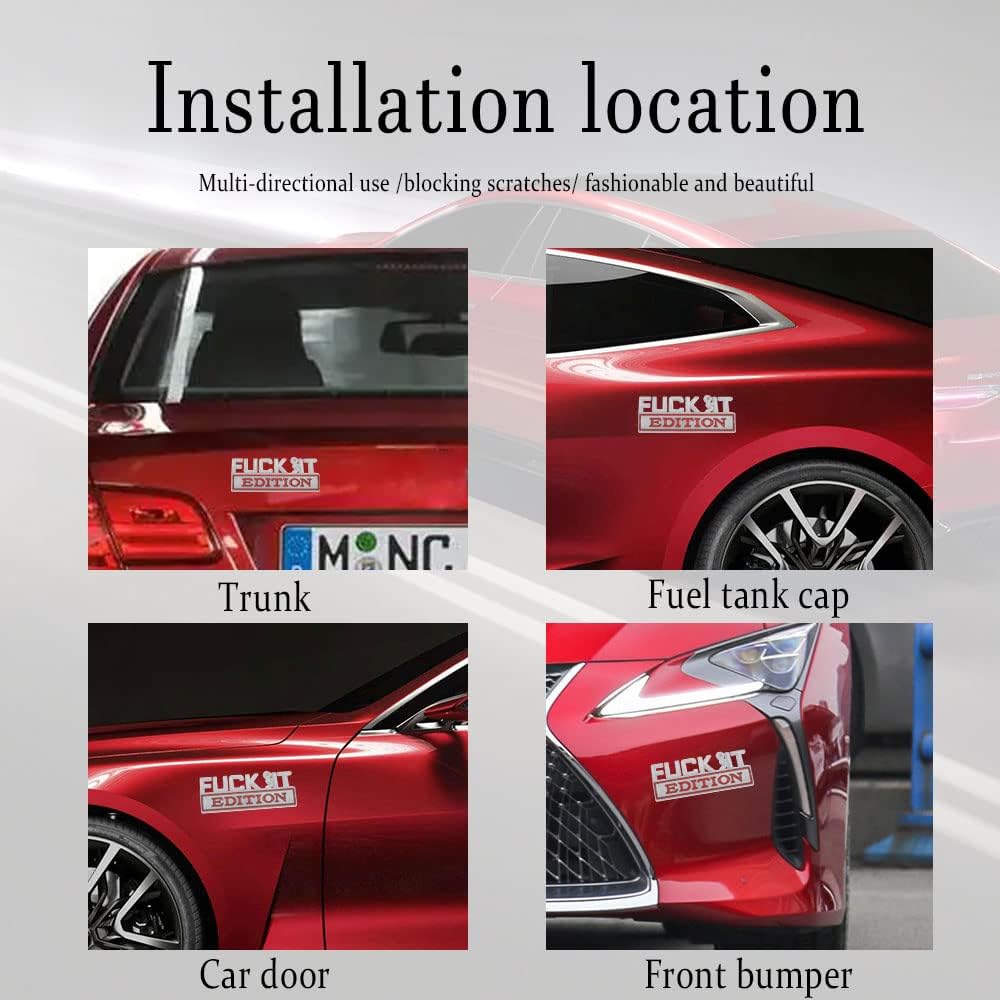 Luhaka® 🚗🔥FUCK IT Edition Emblem | Car Decal Accessory