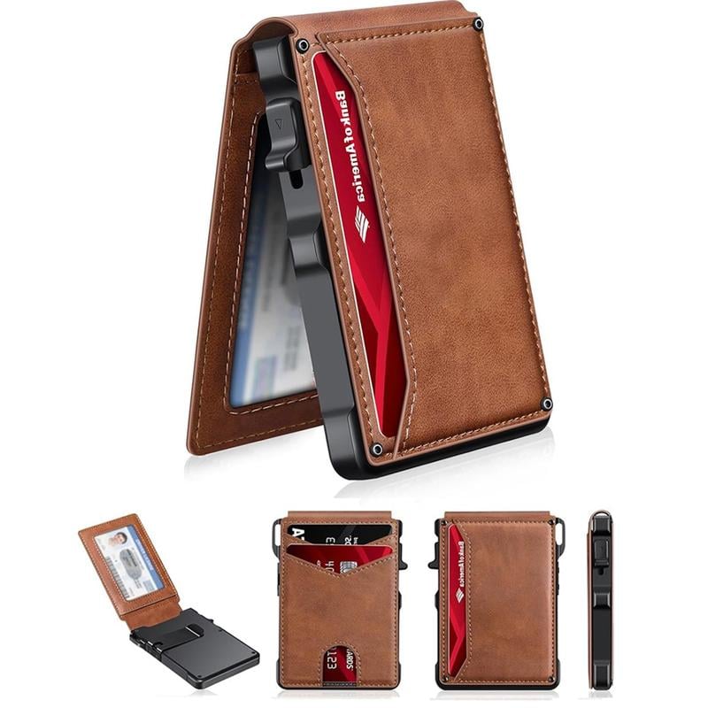 Luhaka® The Ultimate Smart Pop-Up Wallet: Slim. Secure. & RFID Protected