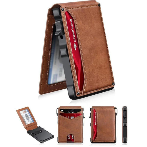 Luhaka® The Ultimate Smart Pop-Up Wallet: Slim. Secure. & RFID Protected
