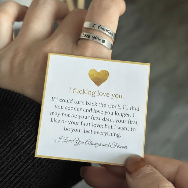 Cilifer® 🌟❤️ I Fvcking Love You Ring – a daily reminder gift for your beloved💍