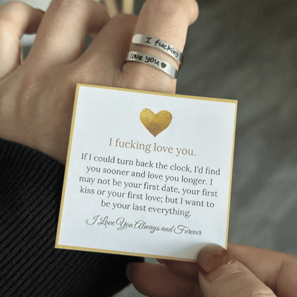Cilifer® 🌟❤️ I Fvcking Love You Ring – a daily reminder gift for your beloved💍