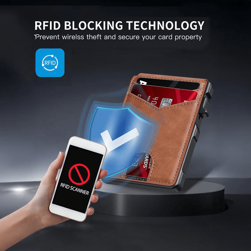 Luhaka® The Ultimate Smart Pop-Up Wallet: Slim. Secure. & RFID Protected