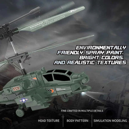 Luhaka®  3.5 Channel Military RC Helicopters with LED Light. Altitude Hold. One Key Take Off/Landing
