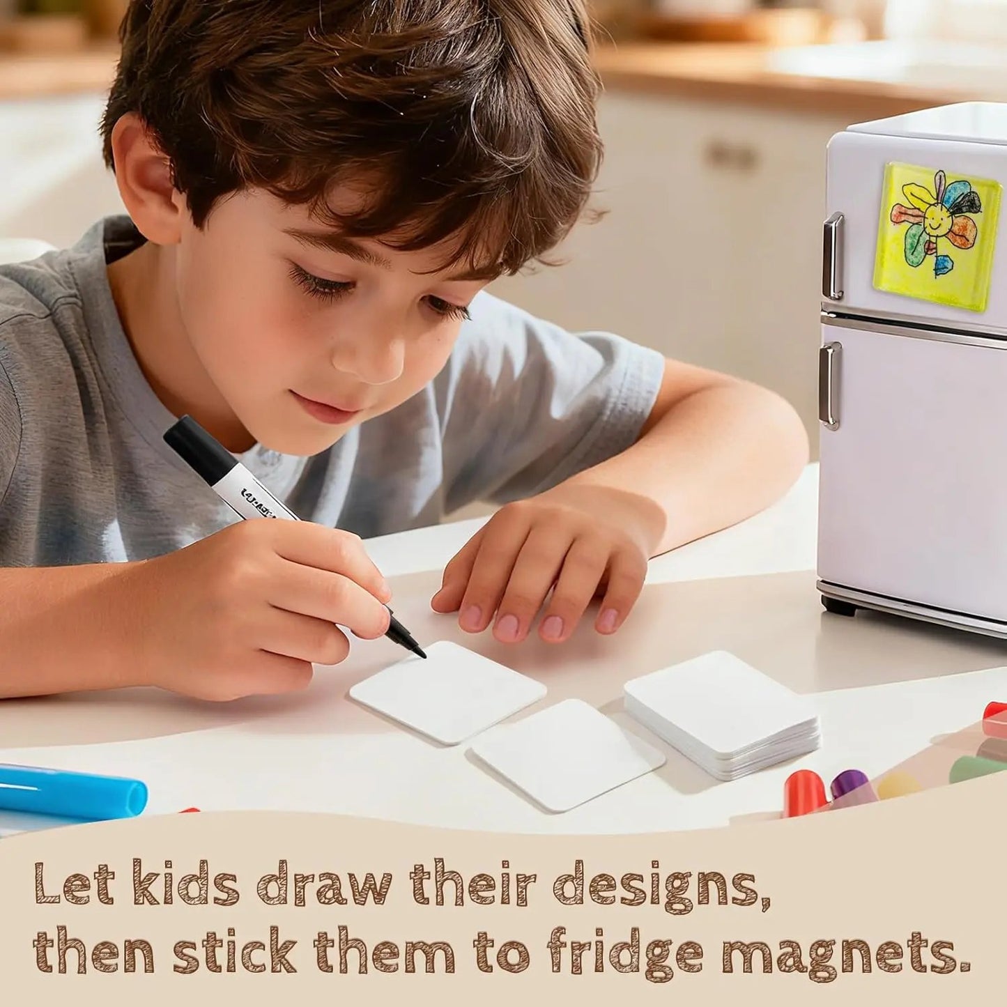 🎞✂  DIY 3D Crystal Acrylic Fridge Magnet Kit