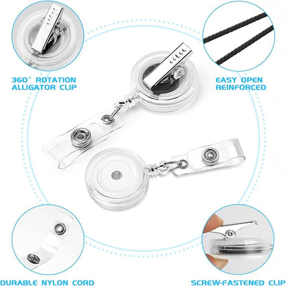 🩺Erasable Badge Note | Dual-Side Writable. Fade-Proof & No Blur (🖊Write. Wipe. Repeat.) 🎁Free Badge Clip Included📋